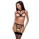 Трусики стрепи Passion Exclusive SHELLY THONG XXL/XXXL, black SO6422 фото 1