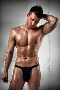 Мужские стринги Passion 005 THONG black L/XL PSM0051 фото