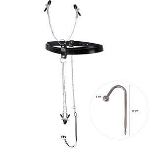 Бондажный набор с металлическим анальным крюком №2 Art of Sex Blanca Bondage set with anal hook №2 SO9792 фото