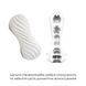 Мастурбатор Tenga Flex Silky White с изменяемой интенсивностью, можно скручивать SO1645 фото 4