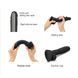 Реалістичний фалоімітатор Strap-On-Me Sliding Realistic Skin Dildo Black M, ефект рухливої шкіри SO6256 фото 3