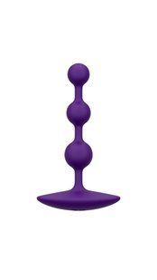 Анальные бусы Romp Amp Dark Purple, силикон, макс. диаметр 2,6 см SO8736 фото