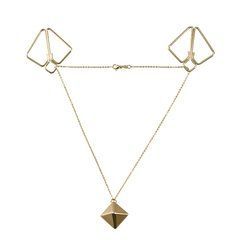 Зажимы для сосков с тяжелой подвеской LOCKINK Nipple Clamps with Heavy Pendant, золотистые SX0844 фото