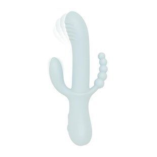 Вибратор-кролик Good Vibes Only - SAGE Triple Stimulation Vibe Soft Silicone - Blue SX3074 фото