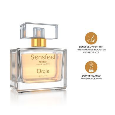 Мужские духи с феромонами Orgie &ndash; Sensfeel for Man (50 мл), цитрусово-древесный аромат SX1539 фото