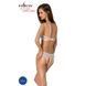 Комплект из бра, трусиков с ажурным декором и открытым шагом Passion URSULA SET XXL/XXXL, white SO5846 фото 2