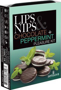 Подарочный набор Sensuva Lips & Nips Pleasure Kit - Chocolate Peppermint 2 x 4г SX2598 фото