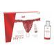 Набір Intt BRAZILIAN PANTY RED: трусики на резинці S-XL з перлинним кільцем + полунична змазка SO7128 фото 1