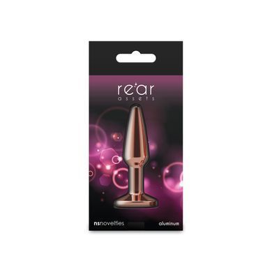 Анальная пробка NS Novelties Rear Assets - Tapered - Small - Rose Gold - Pink SX4387 фото