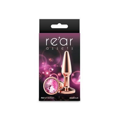 Анальная пробка NS Novelties Rear Assets - Tapered - Small - Rose Gold - Pink SX4387 фото
