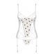 Корсет з підв'язками, стрінги Passion LOVELIA CORSET S/M, white SO4769 фото 5