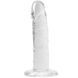 Прозрачный фаллоимитатор и насадка для страпона Alive Jelly Dildo Speedy, ТПЕ, длина 17,8 см SO3979 фото 1