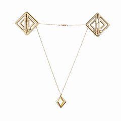 Зажимы для сосков с легкой подвеской LOCKINK Adjustable Nipple Clamps with Light Pendant, золотистые SX0848 фото