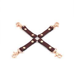 Шкіряна хрестовина Liebe Seele Wine Red Hogtie SO9459 фото