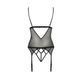 Корсет з відкритими грудьми Passion DIABOLINA CORSET L/XL, black, пажі, трусики, напівпрозорий PS25804 фото 4