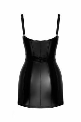 Платье Noir Handmade F320 Starlet, 3XL, под латекс, мини, молния по всей длине, кольцо на поясе SX0356 фото