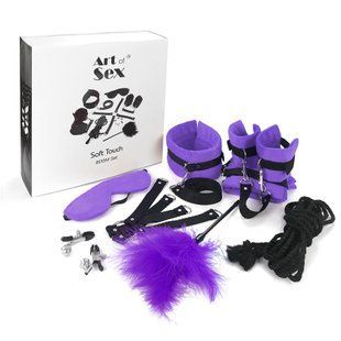 BDSM-набор Art of Sex &ndash; Soft Touch BDSM Set, фиолетовый, 9 предметов SO6600 фото
