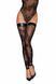 Чулки без мыска Noir Handmade F243 Tulle stockings with patterned flock embroidery, M SX0156 фото 3