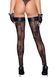 Чулки без мыска Noir Handmade F243 Tulle stockings with patterned flock embroidery, M SX0156 фото 2