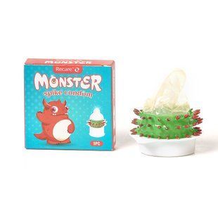 Насадка на член Recare Red Monster Spike Condom (презерватив с рядами шипов) SX3356 фото