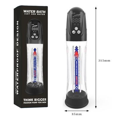 Автоматична гідропомпа 2в1 (вода/повітря) Water Bath з LED-дисплеєм, 2 режими SX1636 фото