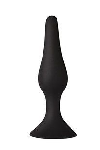 Анальная пробка на присоске MAI Attraction Toys №34 Black, длина 12,5см, диаметр 3,2см SO5010 фото