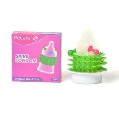 Насадка на член Recare Spike Condom Pink (презерватив с шариками и рядами шипов) SX3352 фото
