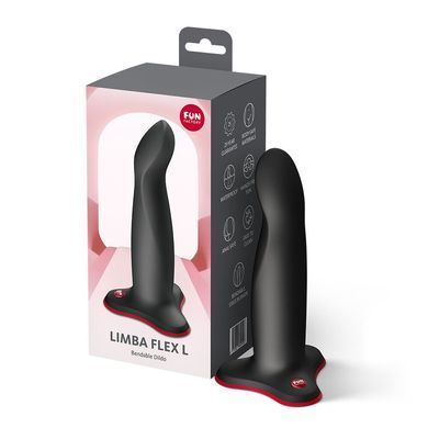 Фаллоимитатор Fun Factory LIMBA FLEX L Black, гибкий, с эффектом памяти, подходит для точки G SX3673 фото