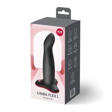 Фаллоимитатор Fun Factory LIMBA FLEX L Black, гибкий, с эффектом памяти, подходит для точки G SX3673 фото
