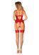 Комплект корсет та стрінги Obsessive Ingridia corset & thong M/L, червоний SO9029 фото 7
