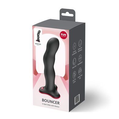 Фаллоимитатор Fun Factory BOUNCER Black, шарики внутри, эффект вибрации, диаметр 3,9 см SX3676 фото