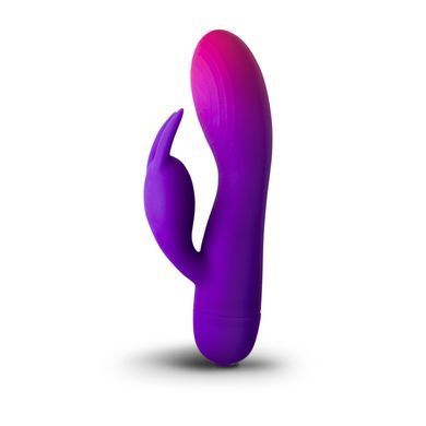 Вибратор-кролик Rocks Off Glo Girl &ndash; Rabbit, 2 мотора, 10 режимов, на батарейках SX2428 фото