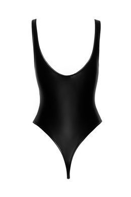 Боді з мокрим ефектом Noir Handmade F244 Powerwetlook body with high cut bottom hem, S SX0161 фото