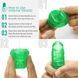 Унисекс-стимулятор Tenga UNI Emerald, зеленый, с геометрическим рельефом, лубрикант в комплекте SO9805 фото 3