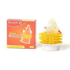 Насадка на член Recare Spike Condom Orange (презерватив с усиками и шипами) SX3351 фото