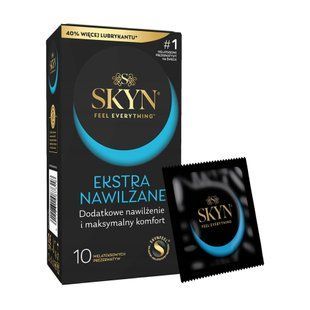 Безлатексные премиум-презервативы SKYN Ekstra Nawilżanel 10 шт, ультратонкие, на 40&thinsp;% больше смазки SX2384 фото