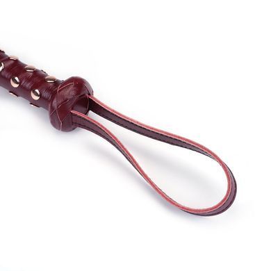 Флоггер Liebe Seele Wine Red Studded Flogger, натуральная кожа SO9466 фото