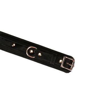 Наручники Liebe Seele Boudoir Amor Wrist Cuffs Black, з&rsquo;єднувальний ланцюжок на карабінах SX1669 фото