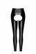Лeггинсы Noir Handmade F304 Taboo, M, black, под латекс, открытые ягодицы и промежность SX0262 фото 5
