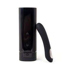 Интерактивный набор: мастурбатор + стимулятор точки G Kiiroo Onyx+ and Pearl 2 Couple Set Black SO4500 фото