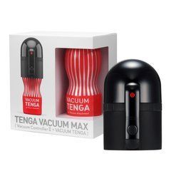 Вакуумная насадка Tenga VACUUM MAX + мастурбатор Tenga Vacuum Cup, 5 режимов работы SO9580 фото