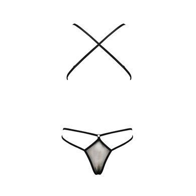 Боди монокини с декольте Passion ERZA BODY XXL/XXXL, black PS26003 фото