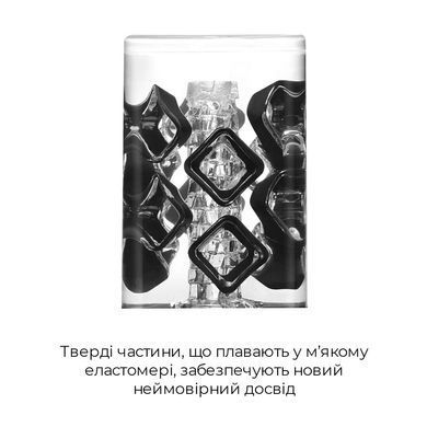 Мастурбатор TENGA Crysta Block, уникальный рельеф, стимулирующие плотные блоки, прозрачный материал SO3814 фото