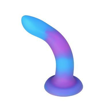Фалоімітатор, що світиться в темряві, ADDICTION Rave 8&Prime; Glow in the Dark Dildo Blue Purple, 20,3 см SO6851 фото