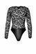 Боди Noir Handmade F296 Psyche, S, кружево, длинный рукав, низ под латекс, с доступом SX0213 фото 7