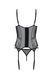Корсет Passion LEAFA CORSET black L/XL, мягкие чашки, зажимы для чулок, стринги в комплекте SX0503 фото 4