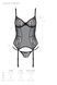 Корсет Passion LEAFA CORSET black L/XL, мягкие чашки, зажимы для чулок, стринги в комплекте SX0503 фото 5