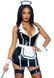 (SALE) Вініловий костюм покоївки Leg Avenue Vinyl Naughty Maid M, сукня, фартух, манжети, чепчик SO7993 фото 1