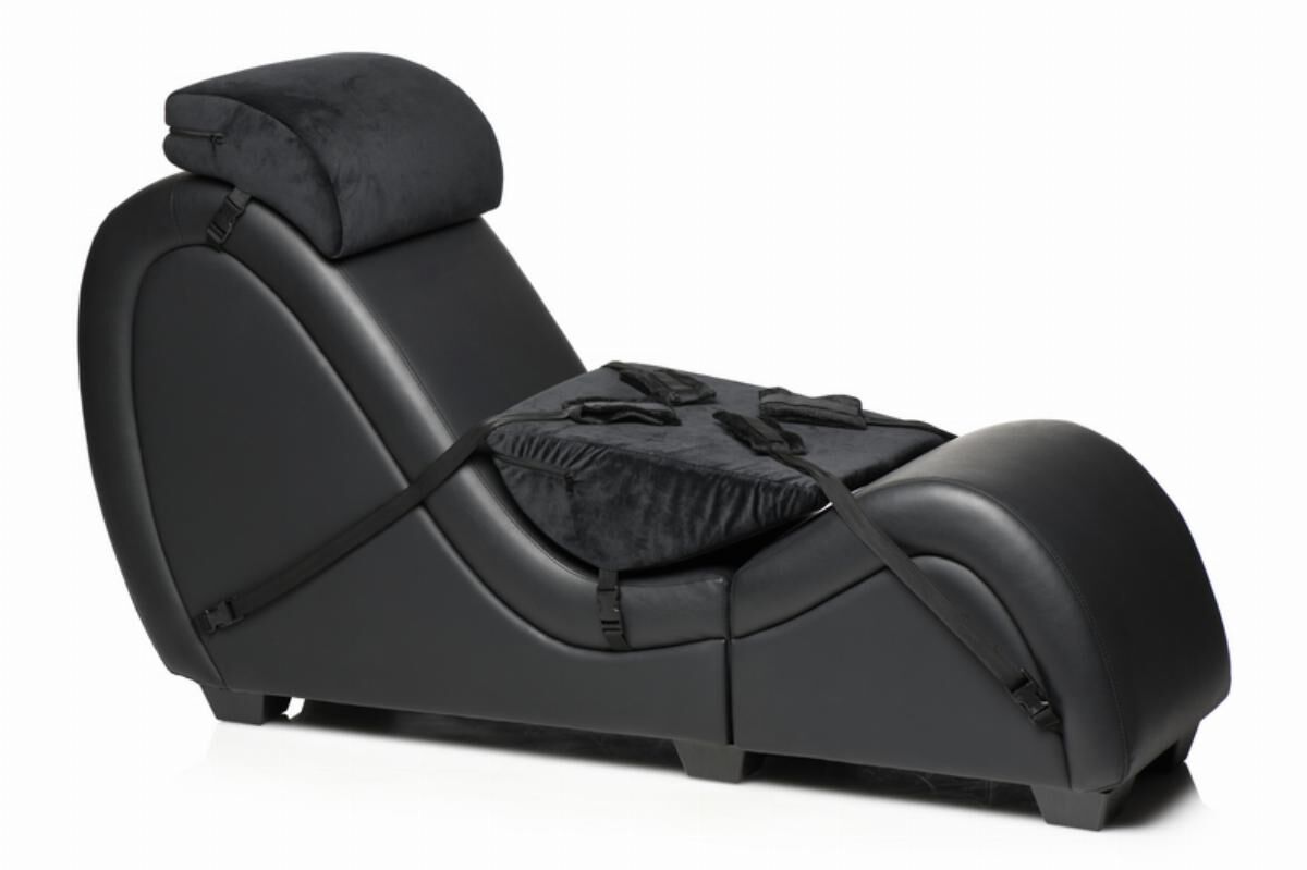 Секс-крісло з подушками Master Series Kinky Sex Lounge with Cushions - Black