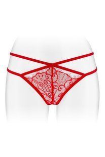 Трусики-стрінги Fashion Secret MYLENE Red з подвійною лінією стегна SO2256 фото